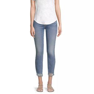 7 For All Mankind Roxanne Mid-Rise Ankle Skinny Jeans - Size: 28